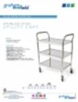 Product Sheet - Stainless Steel Utility Cart